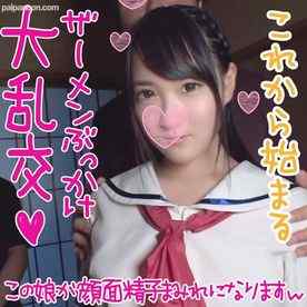 FC2-PPV-1324296 - 【集団ぶっかけ】ド変態集団と美**が遭遇するとこうなるｗｗ　可愛いお顔がザーメンパック状態ｗ