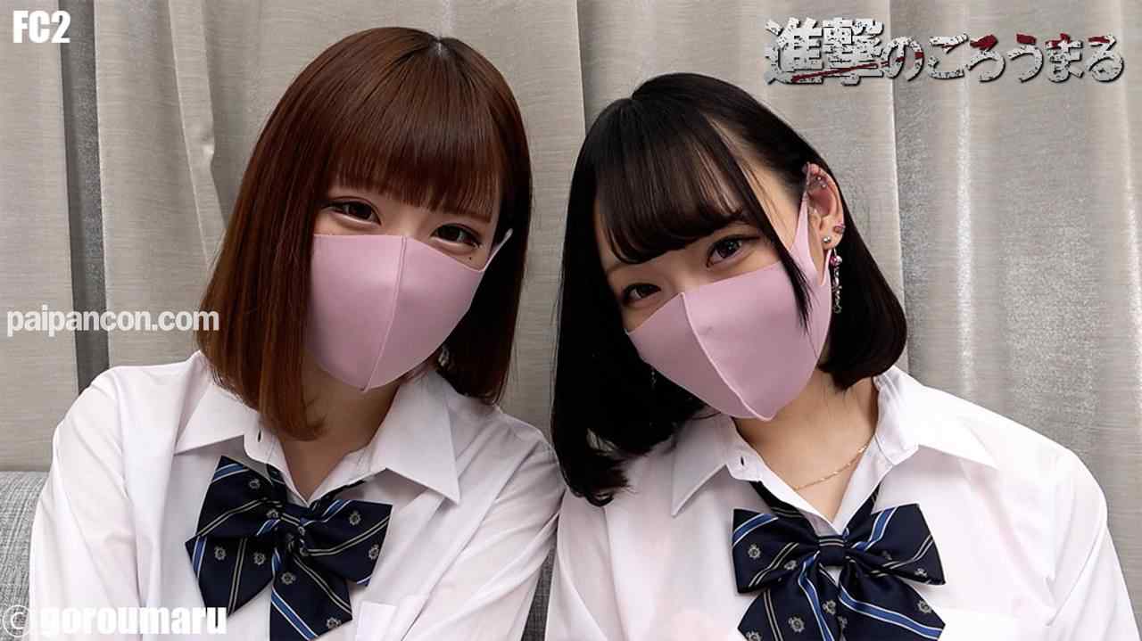 FC2-PPV-2189604 - 【個撮53】2人の顔出し20歳のパイパンと制服3P 何度も中出しから交互挿入