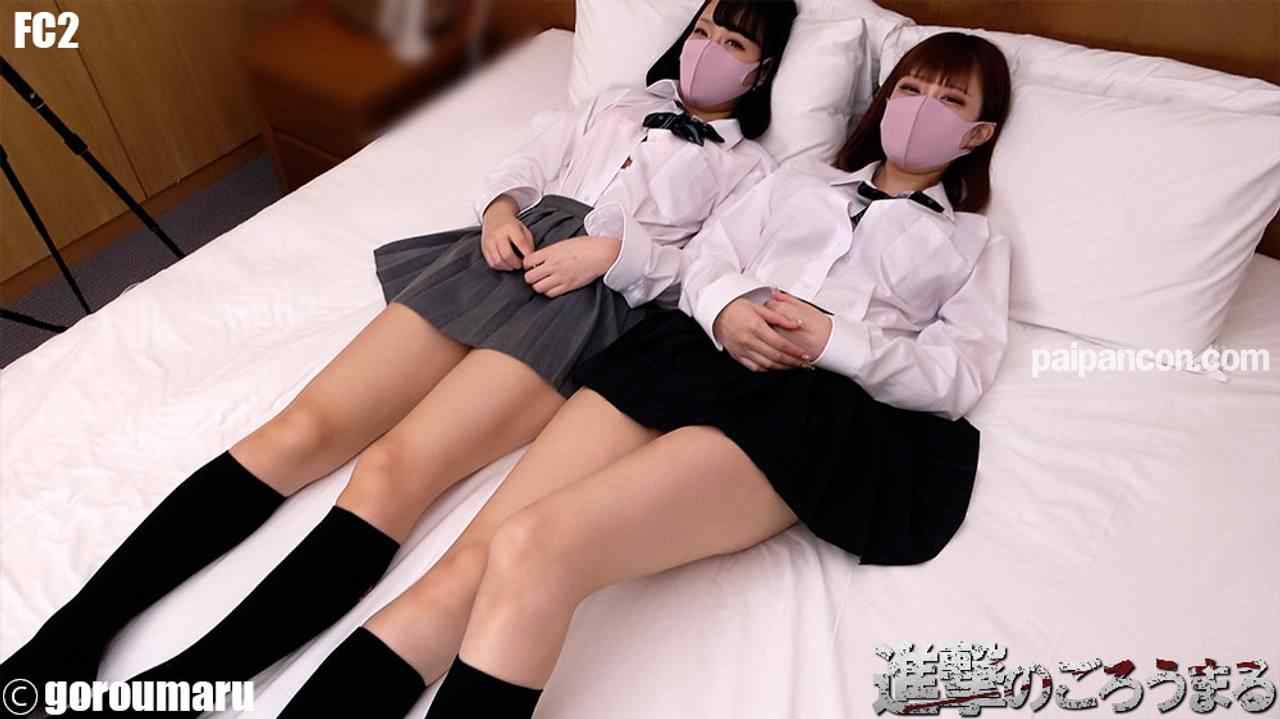 FC2-PPV-2189604 - 【個撮53】2人の顔出し20歳のパイパンと制服3P 何度も中出しから交互挿入